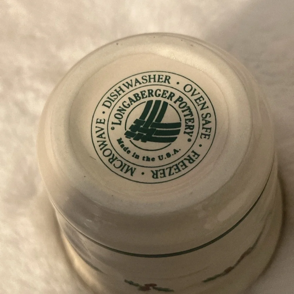 Vintage 1998 Longaberger Traditional Holly Votive Cups